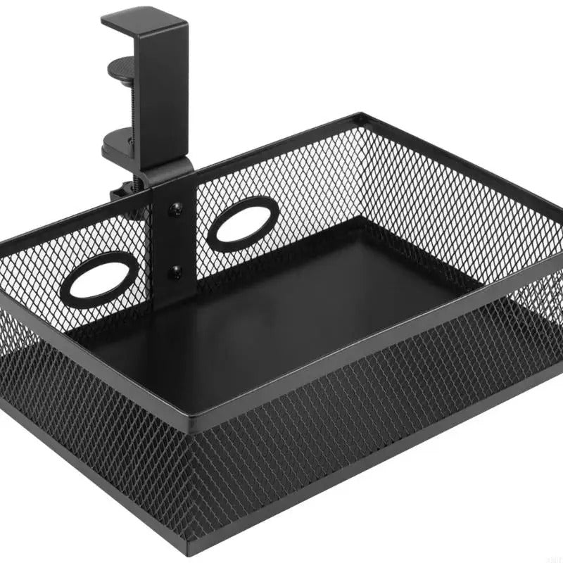 Multifunctional Tray and Basket for Office Supplies Easy Access Under Desk Storage Shelf Large Capacity Drawer