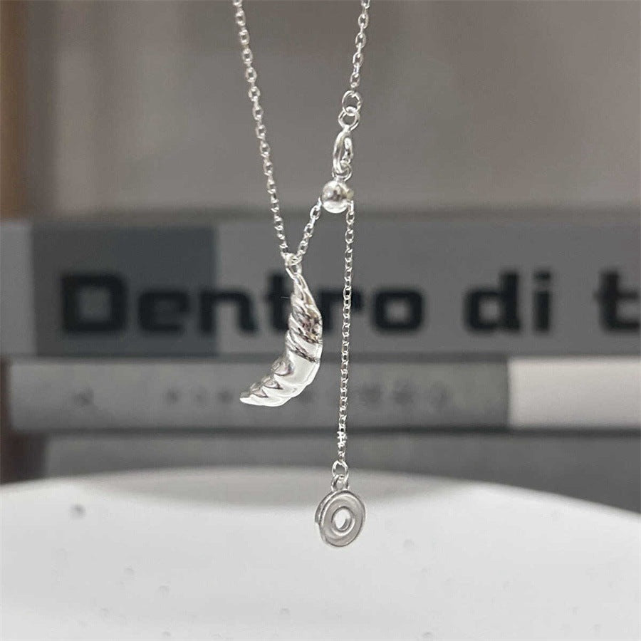 Li Luo New S925Sterling Silver Pearl Necklace Accessory for Women, Non-Fading, High-End Feel, Versatile Spring/Summer Clavicle Chain Wholesale