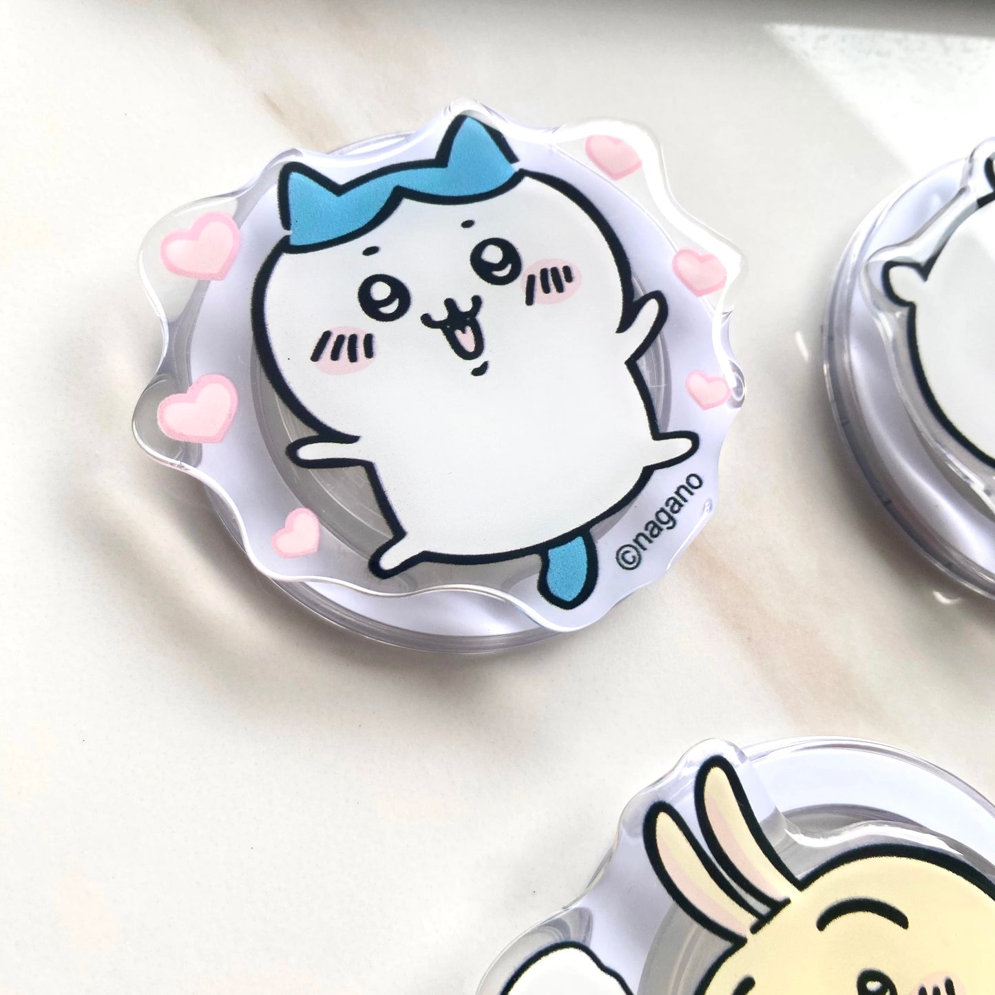 Kawaii Chiikawa Usagi Magnetic Mobile Phone Holder, Cute Cartoon Smartphone Bracket for iPhone or Phone Case