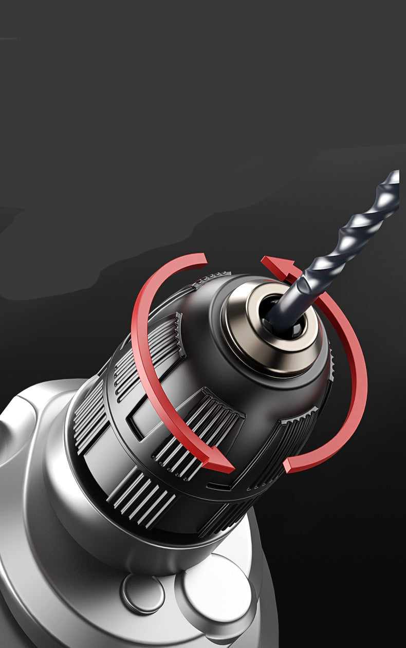 Electric Hand Drill 220V Impact Drill Household Punching Multifunctional Electric Switch Electric Screwdriver Tool Small Pistol Electric Drill