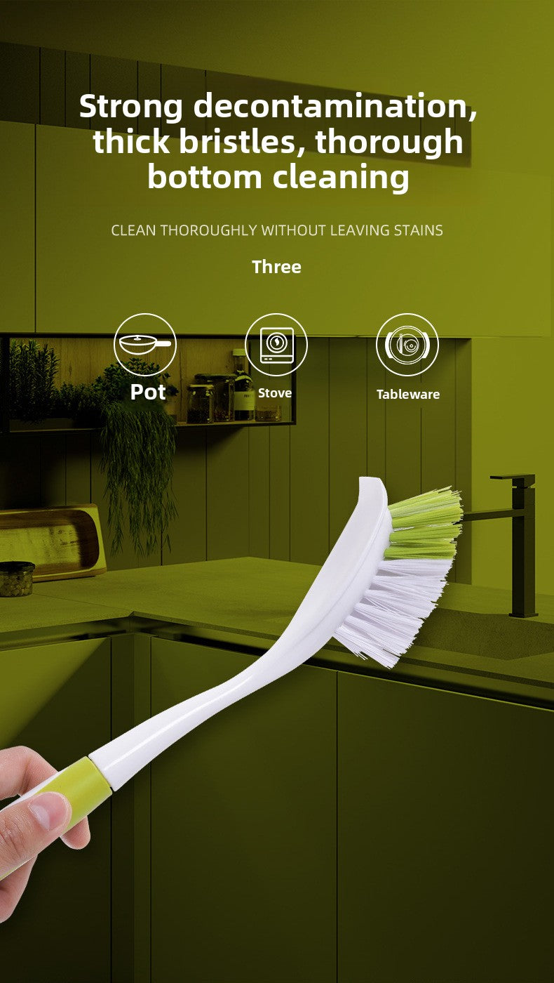 Washer Brush Plastic Multifunctional Kitchen Gap Cleaning Long Handle Brush Dishwashing Brush Pan Brush