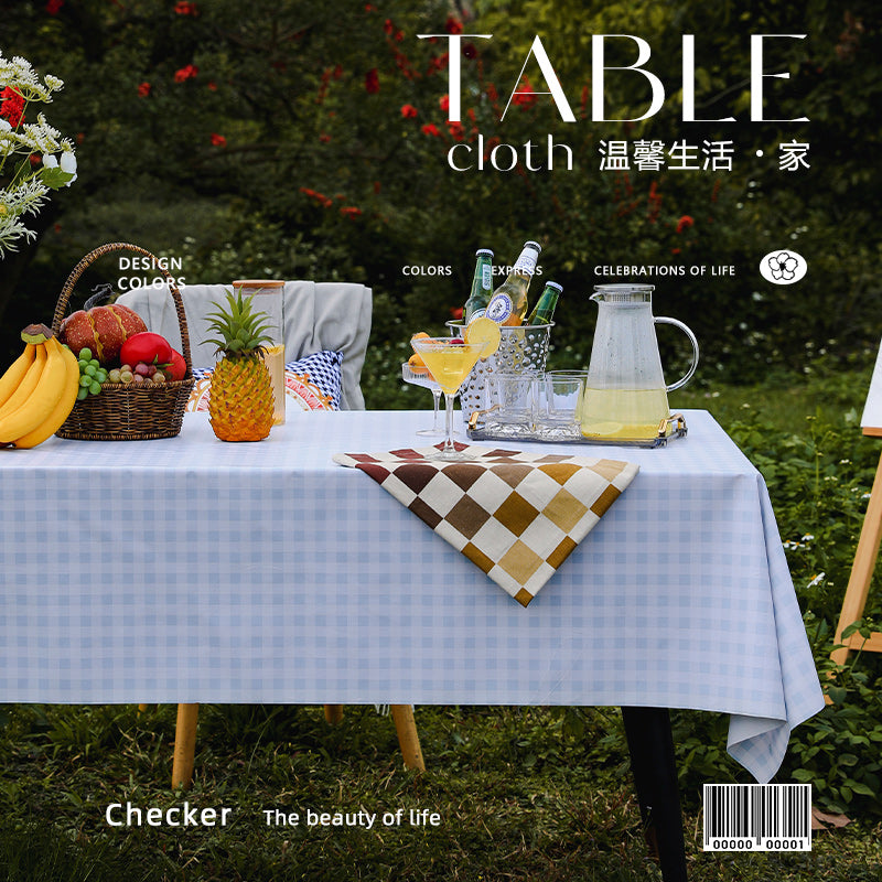 Outdoor Egg Roll Table Tablecloth Camping Picnic Table Mat Outdoor PVC Disposable Tablecloth Stall