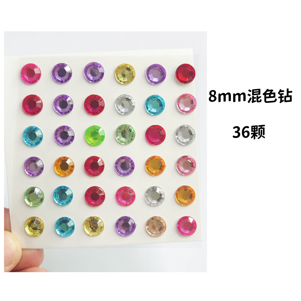 Glitter Gradient Butterfly Wing Tattoo Eye Corner Face Stickers Children's Eye Makeup DIY Stickers Fish Scale Performance Catwalk