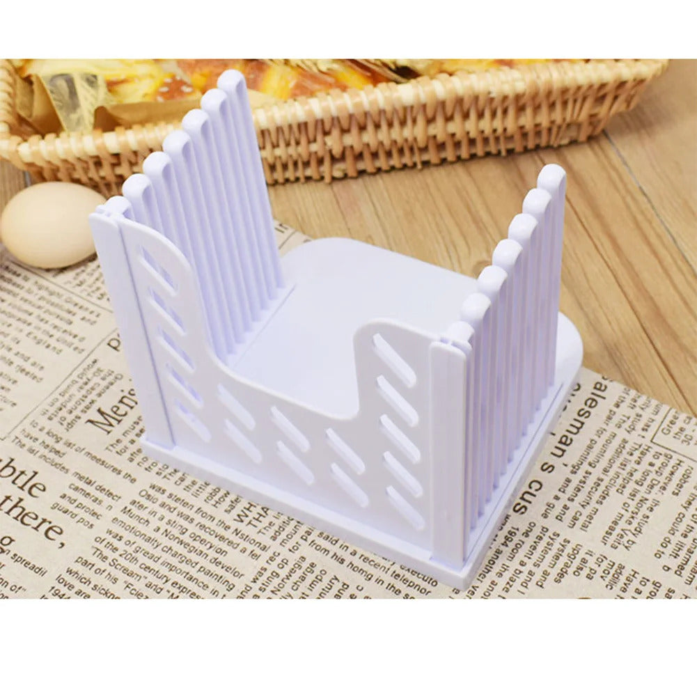 Toast Bread Slicer Stand DIY Foldable Toast Loaf Slicing Machine Multifunctional Bread Cutting Guide Tool for Homemade Bread