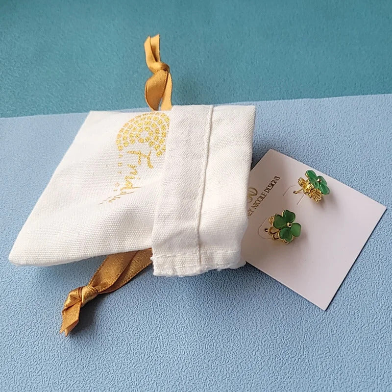 Jewelry Cotton Pouch 5x7cm 7x9cm 11x14cm Perfume Candle Packaging Dust Sack Eyelashes Makeup Drawstring Gift Bags