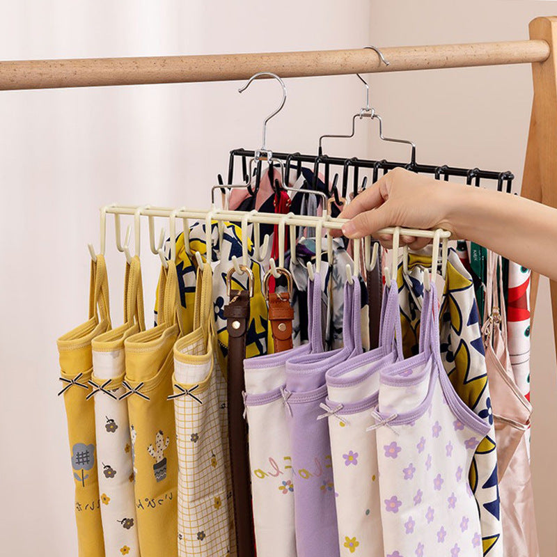 Strap Hanger 20 Hook Multi-hanging Underwear Vest Storage Artifact Multifunctional Hook Student Dormitory Wardrobe Hanger