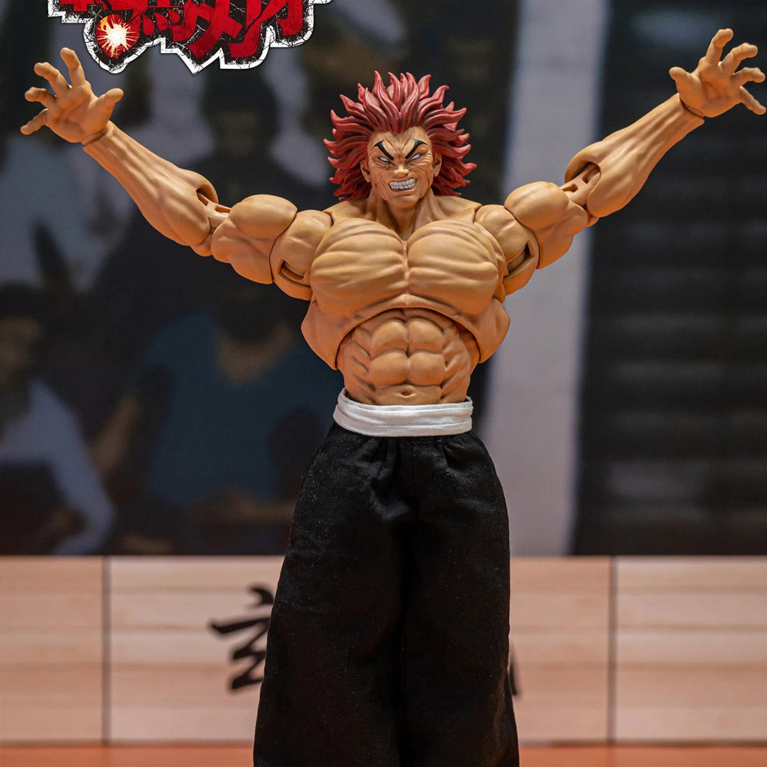 Anime Hanma Yurjiro action figures PVC statue desktop decoration Hanma action figure model toy birthday gift 18cm
