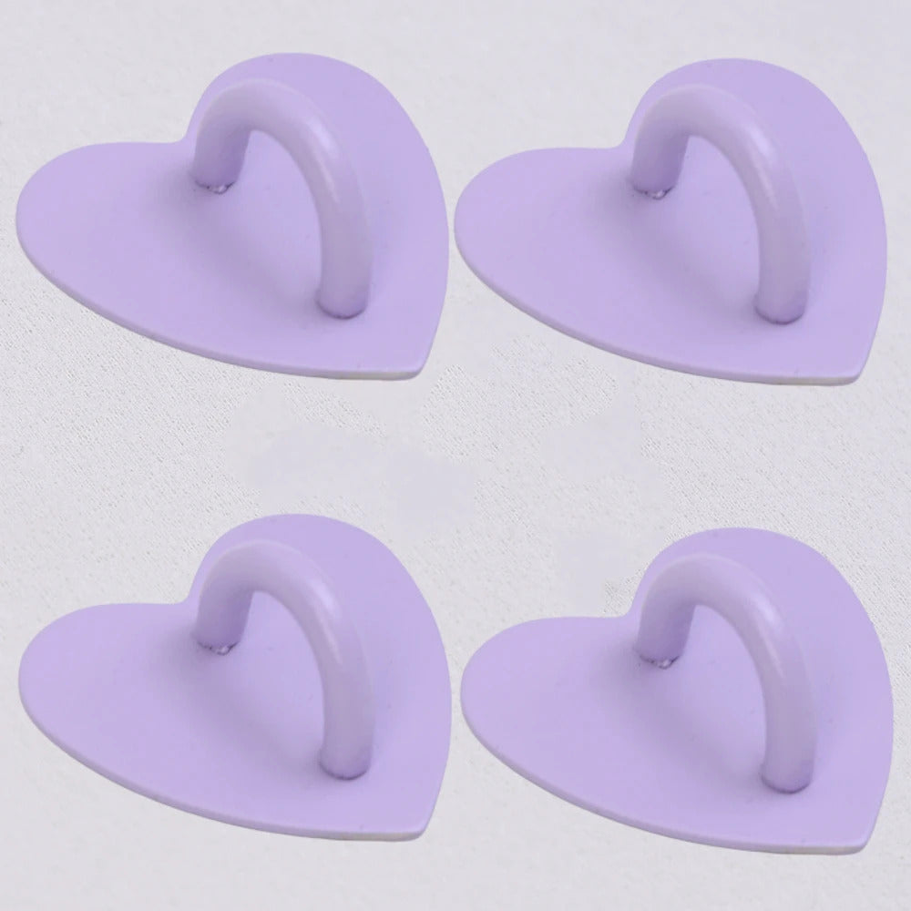 Kawaii Adhesive Metal Heart Phone Charm Holder Mobile Phone Case Finger Ring Stand Hook Buckle Clasp Bear Keychain Pearl pendant