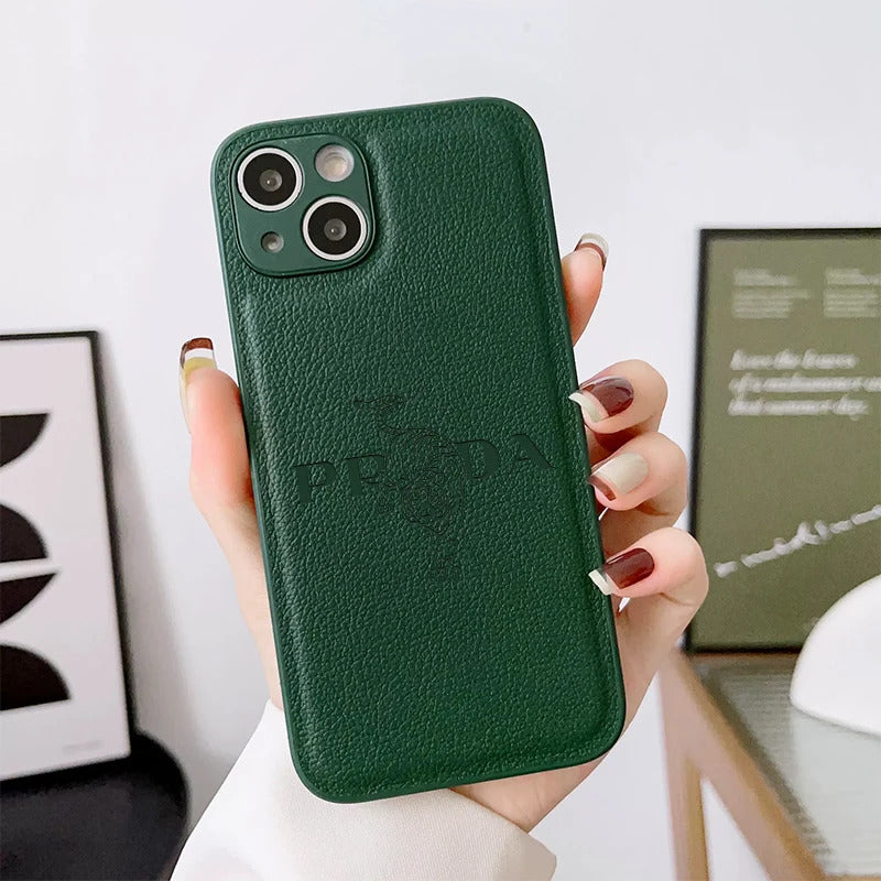Tiger Leather Soft Case For Iphone 15 14 13 12 11 Pro Max Mini 7 8 Plus X Xs Xr Max Luxury Phone Cover Fashion Anti Drop Funda