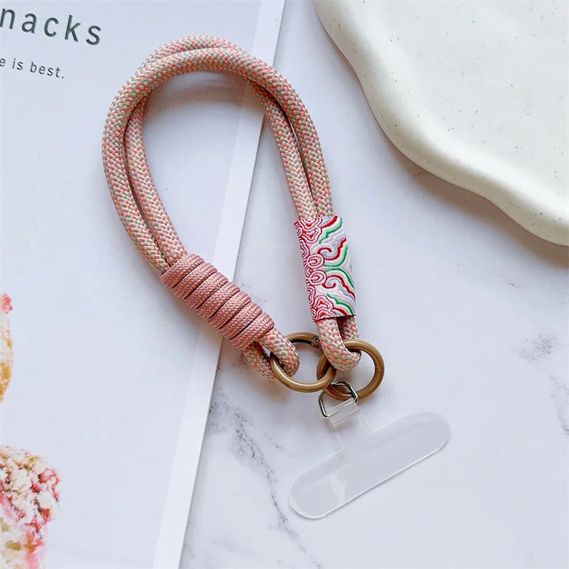 Cute Mobile Phone Lanyard Hanging Decoration Can Be Carried Twist Rope Anti-loss Pendant Fashion Strong Wrist Short Straps Band
