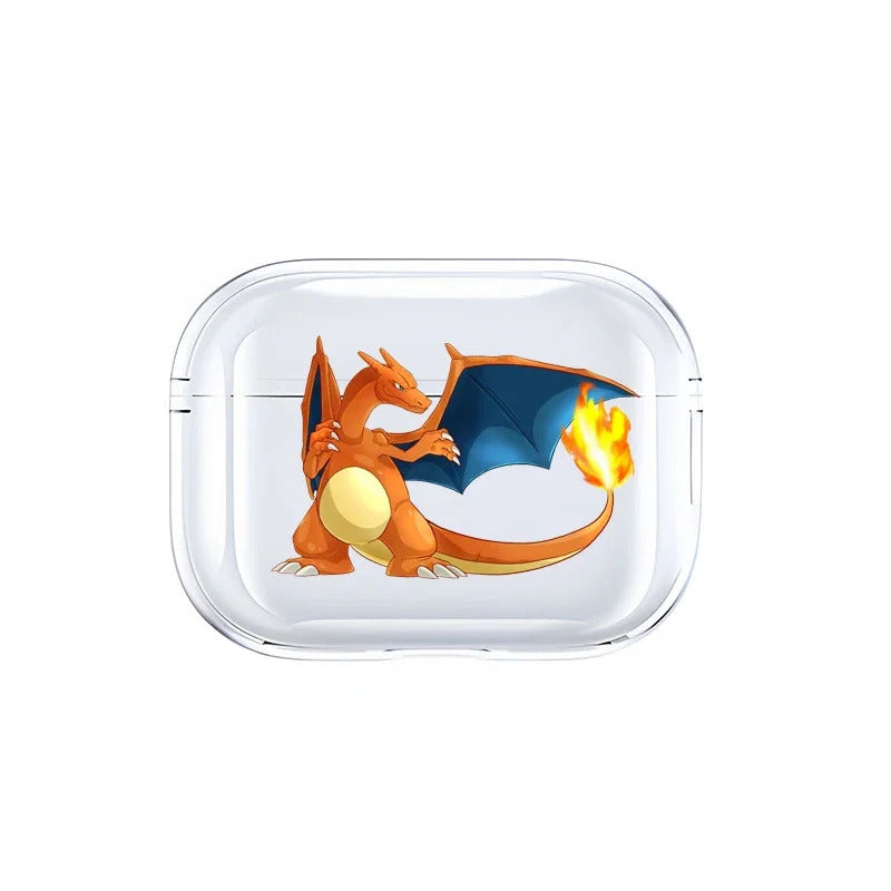 Anime Pokemon Gengar Pikachu Snorlax Charizard Earphone Shell Be Applicable AirPods Pro 1 2 3 4 Transparent Protective Case