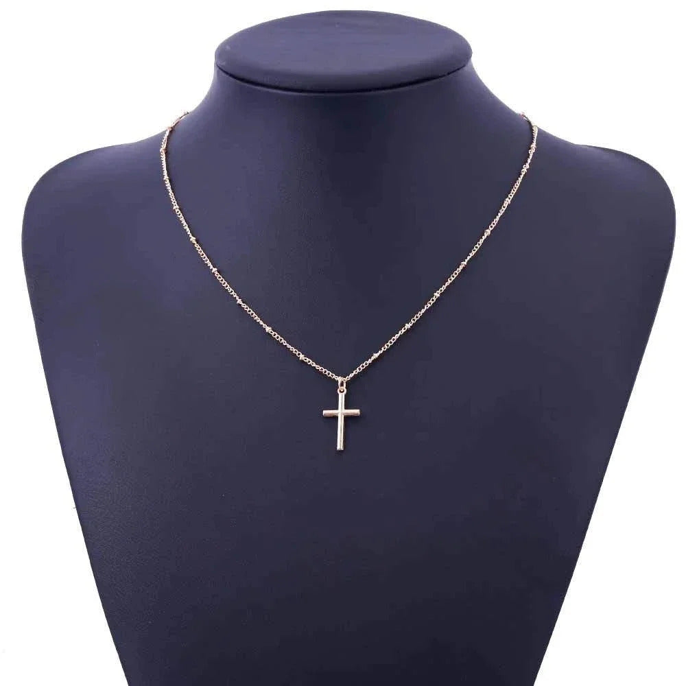 Y2K Punk Cross Pendant Necklace for Women Gothic Clavicle Vintage Chain Choker Necklace Aesthetic Party Gifts Fashion Jewelry