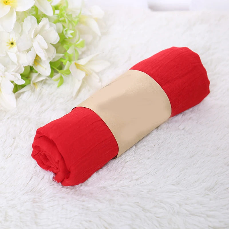 Cotton Linen Scarf Candy Color Anti-sand Neckerchief Women Thin Tippet Long Scarf Soft Scarves Shawls 180x45cm Shawl Headwrap