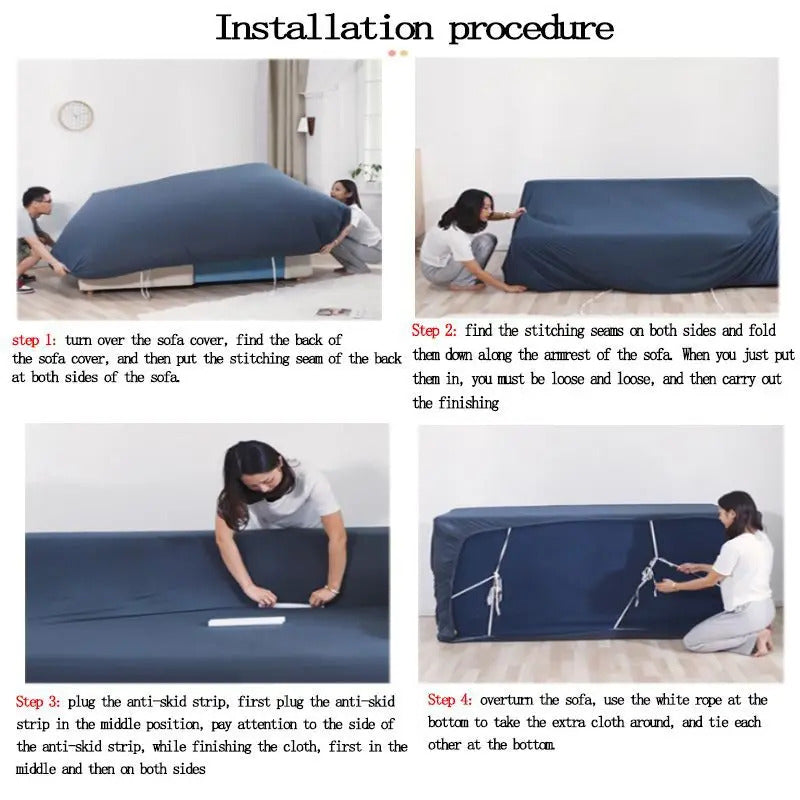 Velvet Sofa Cover Thick Elastic 1/2/3/4 Seater Sofa Cover for Living Room Velvet Plush L Shaped Corner Sofa Cover Couch Cover