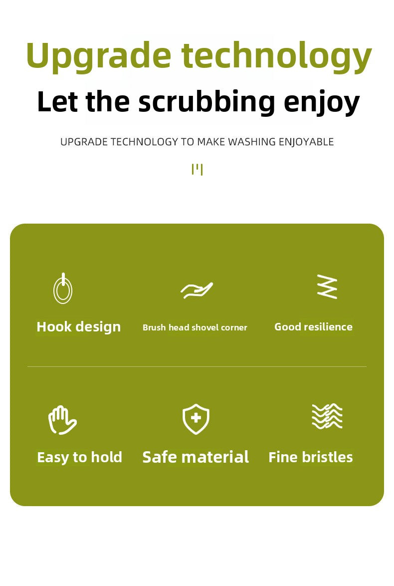 Washer Brush Plastic Multifunctional Kitchen Gap Cleaning Long Handle Brush Dishwashing Brush Pan Brush