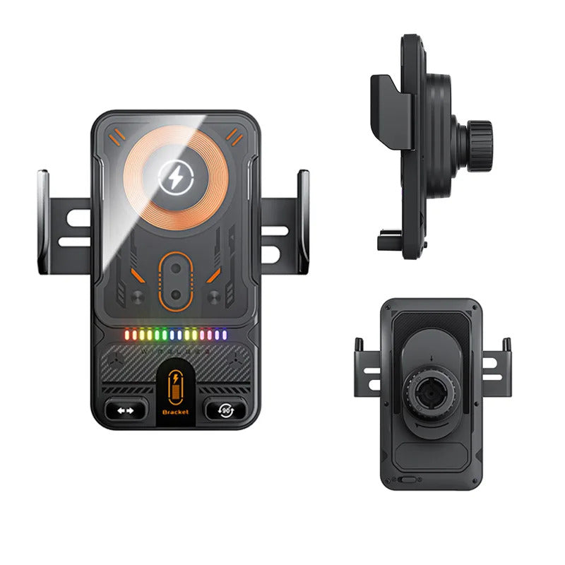 Wireless Car Phone Holder 15W Wireless Fast Charging Infrared Induction Phone Stand Universal Transparent for iPhone Xiaomi