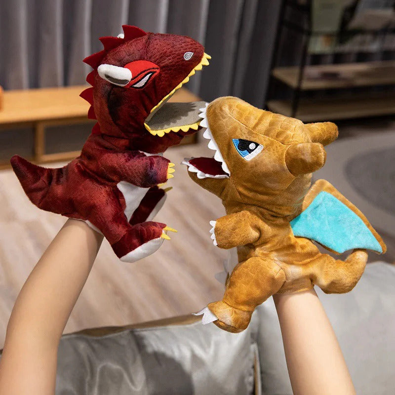 Stuffed Plush Dinosaur Toys Hand Finger Story Puppet Kawaii Dolls Educational Baby Toys Tyrannosaurus Rex Children Gift