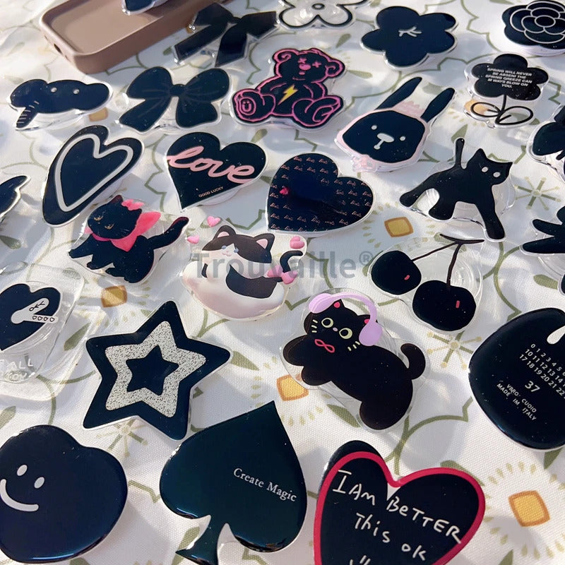 Trouvaille Phone Grip Toks Cellphone Stand Holder Mobile  Bracket Cute Korea Cartoon Finger Ring Holder Griptok