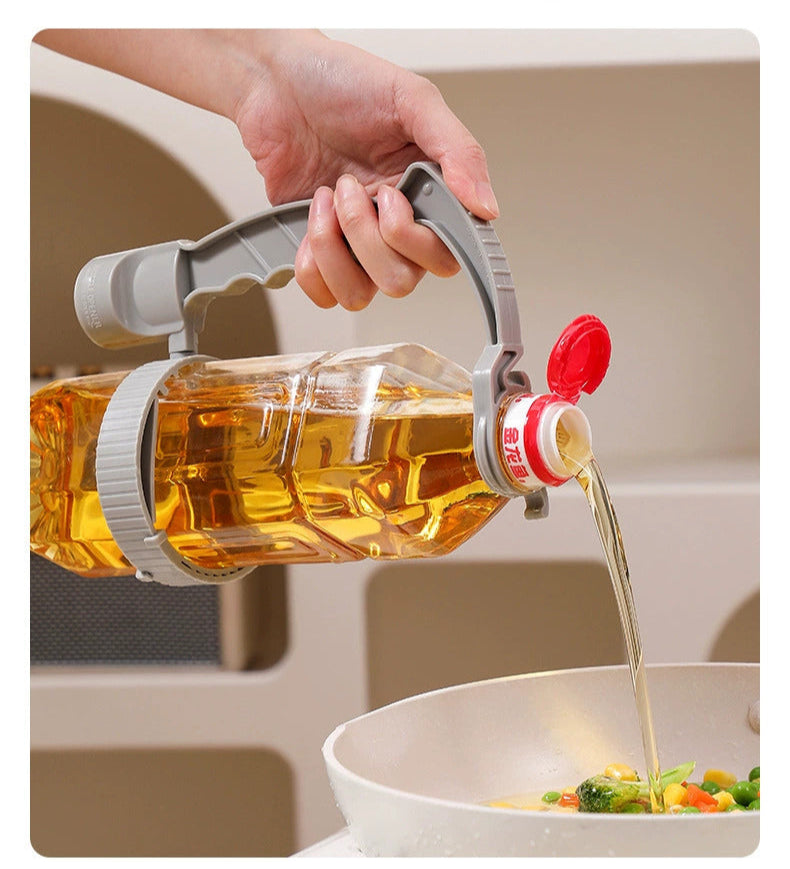 Creative Beverage Bottle Pourer Handle Adjustable Control Pouring Speed Rack Built-in Bottle Opener Beverage Pouring Rack