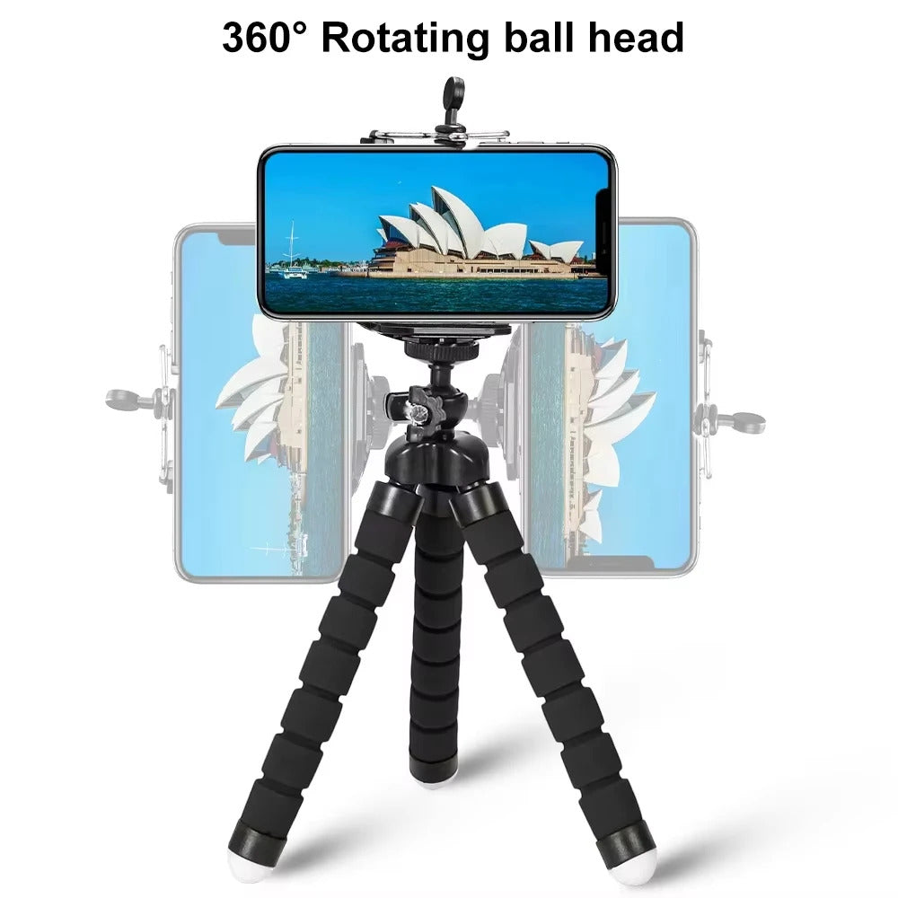 Tripod Flexible Sponge Octopus Adjustable Mini Camera Tripod For Phone Holder Clip Stand For IPhone Xiaomi Huawei Ipad