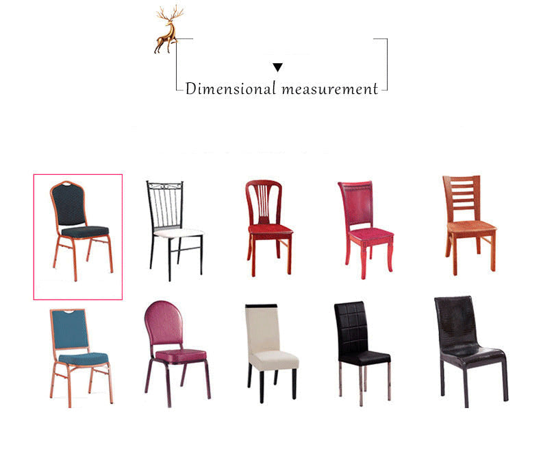 Chair Cover Chair Slipcover High-End Feel Universal Elastic Full-Coverage Wedding Hotel Non-Slip Chair Cover