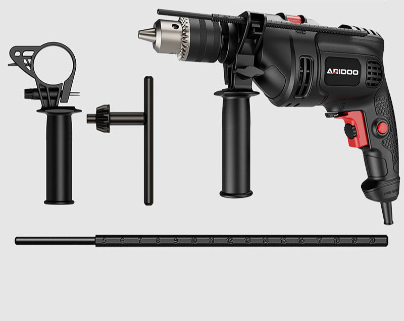 Electric Hand Drill 220V Impact Drill Household Punching Multifunctional Electric Switch Electric Screwdriver Tool Small Pistol Electric Drill