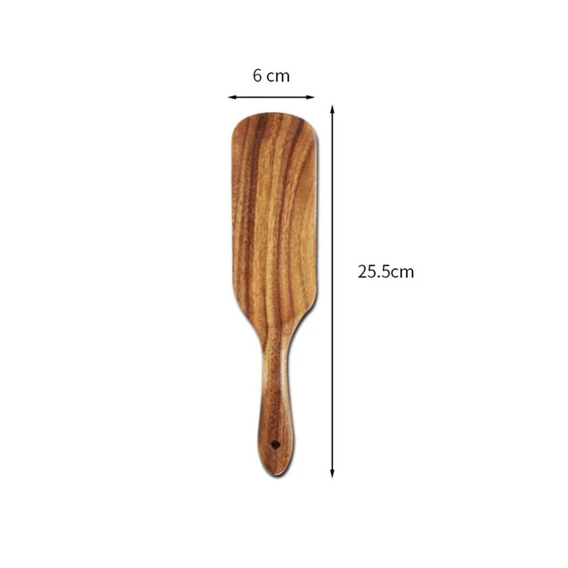 Wooden Rice Spoon Spatula Steak Fry Sauce Non-Stick Cooking Tools Spatula  Accessoires De Cuisine  Cooking Accessories