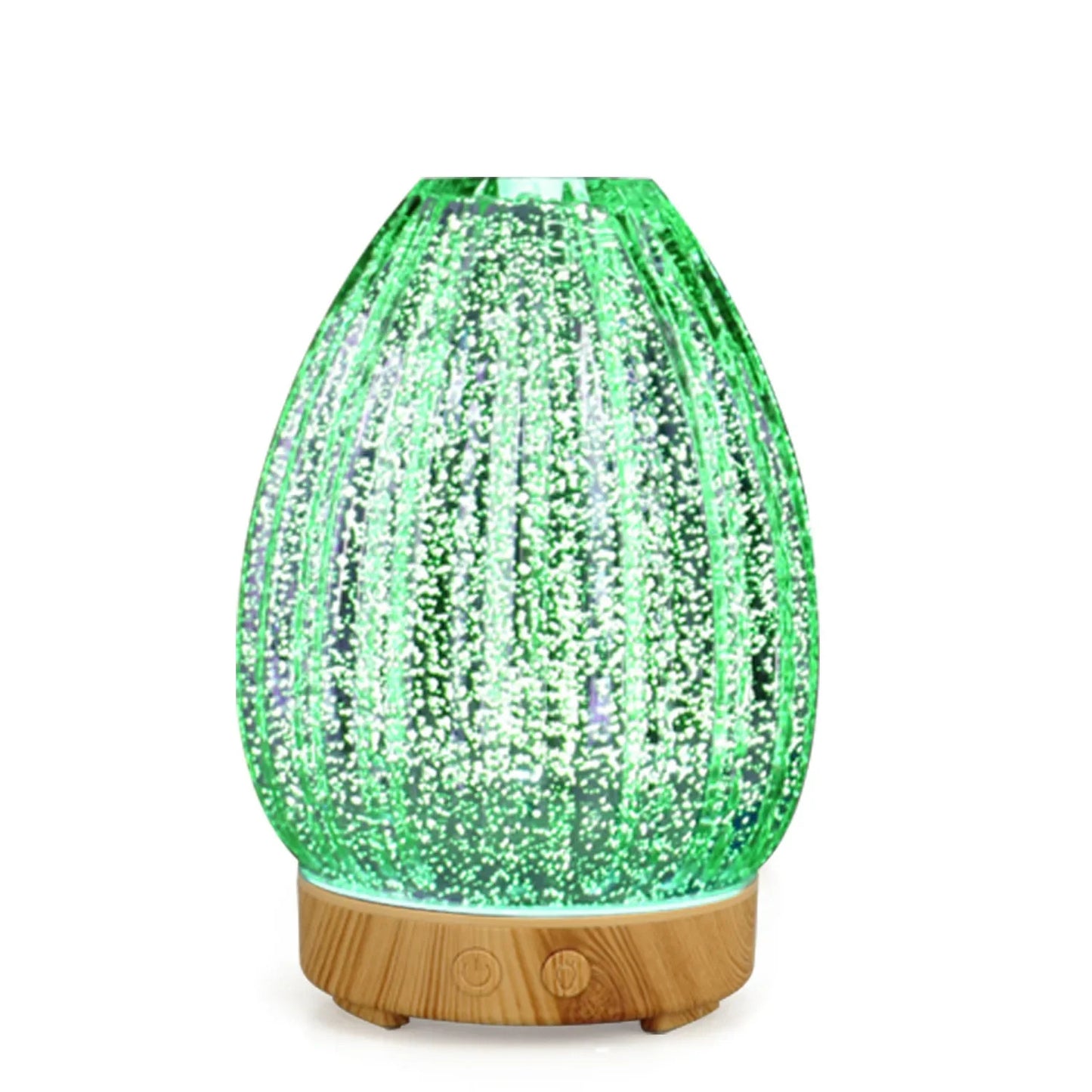 3D Air Humidifier Glass Aromatic Machines Ultrasonic Essential Oil Aroma Diffuser 4 Timing 7 LED Lights 100ml for Home