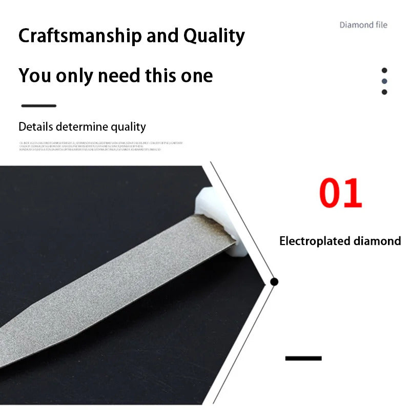 Diamond Sharpening Stone With One Stone And Two Birds Double-sided Flat And Curved Design Easy To Grip Handle Knife SharpenerNew