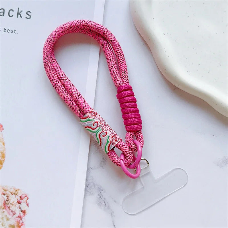 Cute Mobile Phone Lanyard Hanging Decoration Can Be Carried Twist Rope Anti-loss Pendant Fashion Strong Wrist Short Straps Band