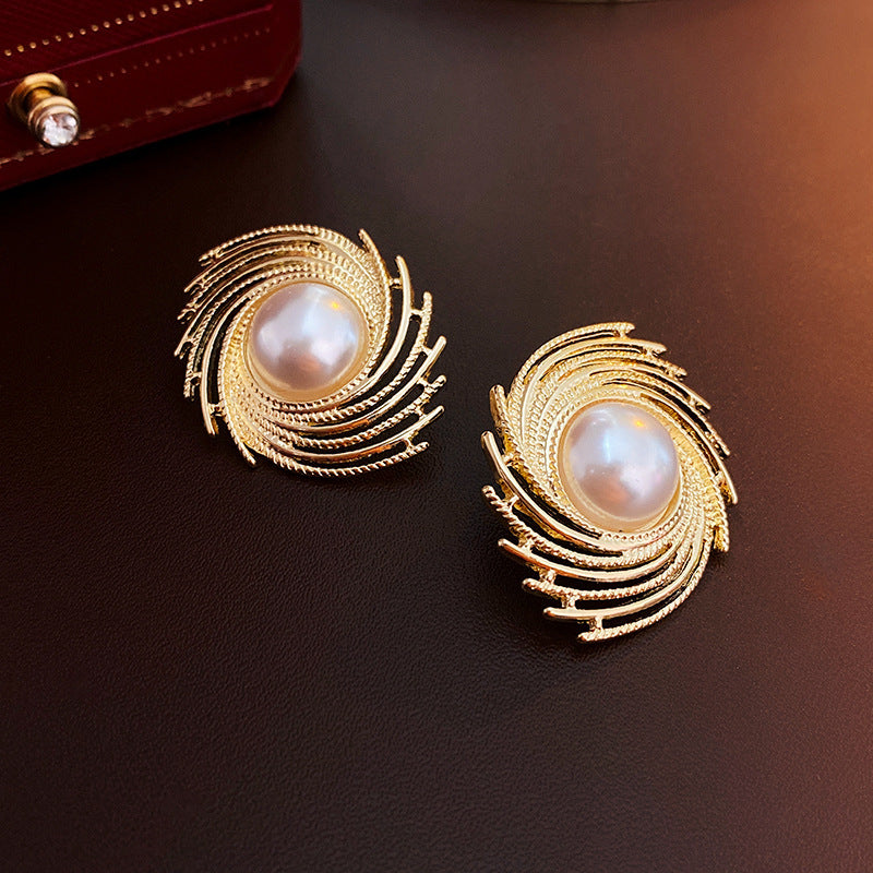 Vintage Earrings Fashion Versatile Ear Jewelry Niche Light Luxury High-end Accessories