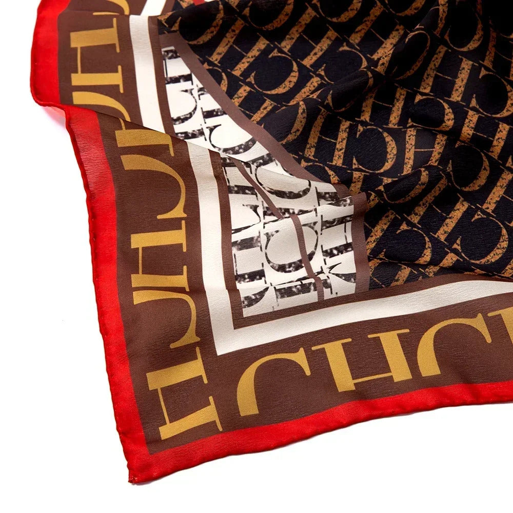 A Fashionable Style Silk Material 180-70cm Women's Silk Scarf Men's Decorative Sunshade Warm Lightweight Gift Box Packaging