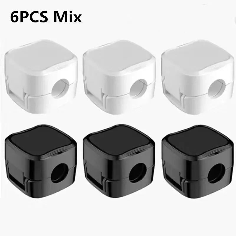 6PCS Magnetic Cable Clips Cable Smooth Adjustable Cord Holder Under Desk Cable Management Wire Keeper Cable Organizer Holder