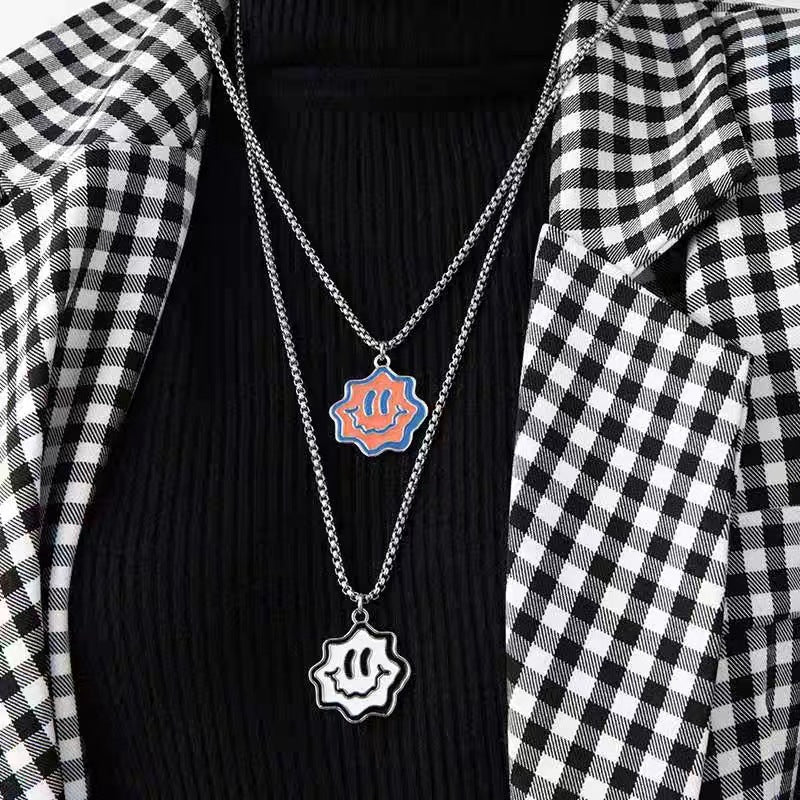 Trendy Fashion Children's Necklace for Girls, Personalized Couple Pendant for Boys, Hip-Hop Versatile Street Dance Show Accessories Wholesale