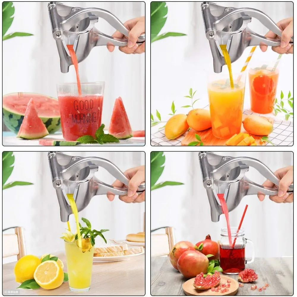 Aluminum Alloy Manual Juice Squeezer Hand Pressure Juicer Pomegranate Orange Lemon Sugar Cane Juice Kitchen Bar Fruit Tool
