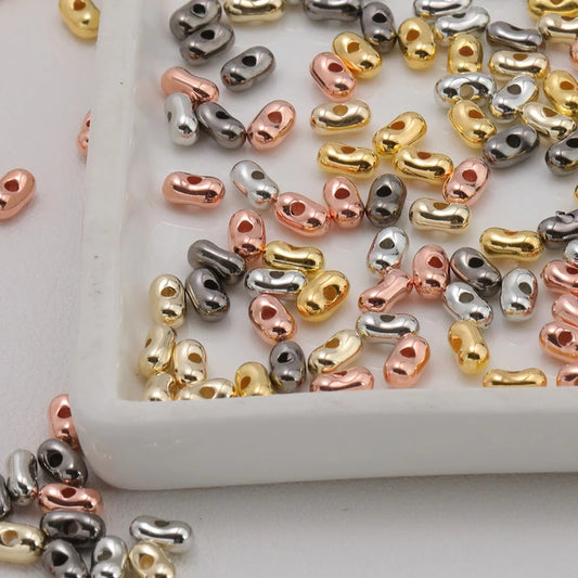 Cordial Handmade 9900Pcs 3*6MM DIY Beads/UV CCB Effect/Hand Made/Jewelry Findings & Components/Peanut Shape/Acrylic Bead #18289