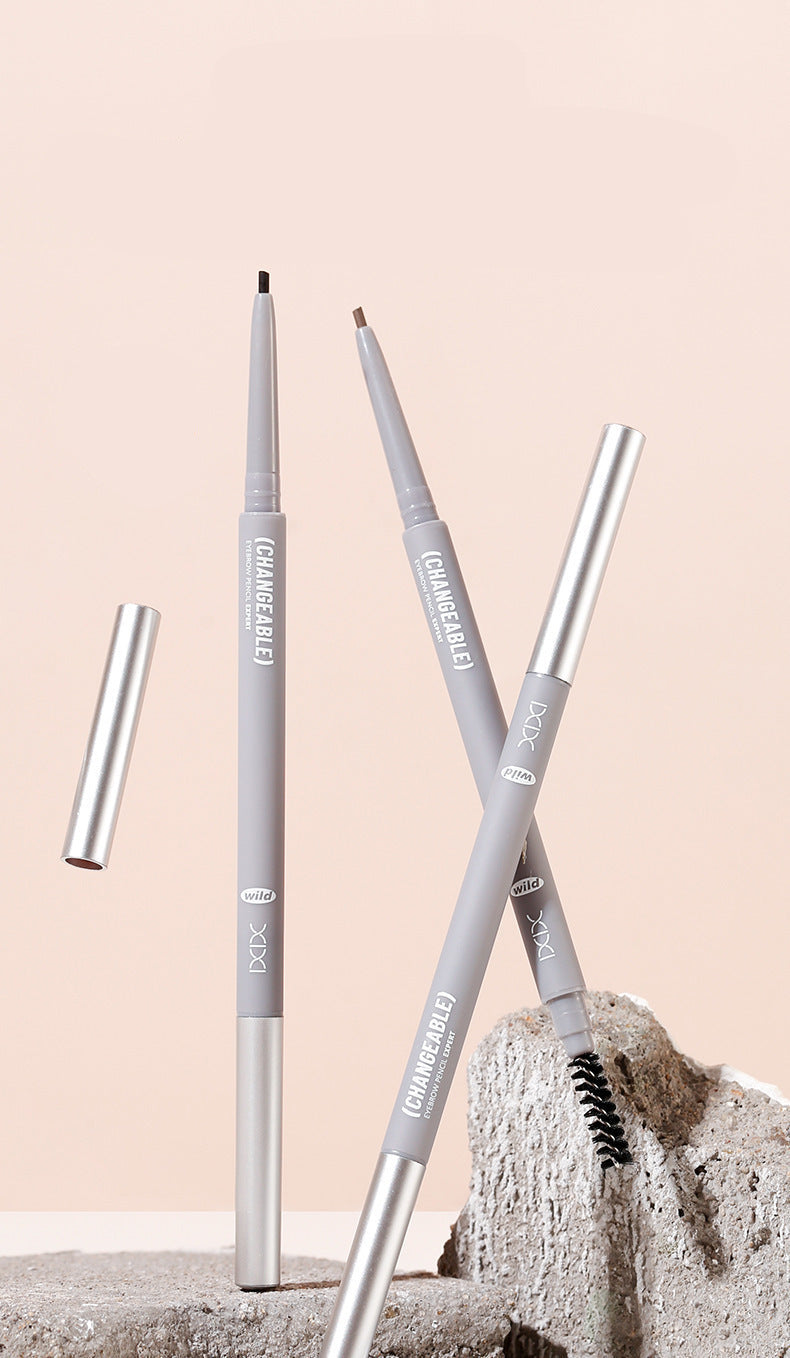 Makeup Xixi 3D Contour Mist Eyebrow Pencil Natural Color Definition Waterproof Smudge-proof Dual-ended Eyebrow Pencil