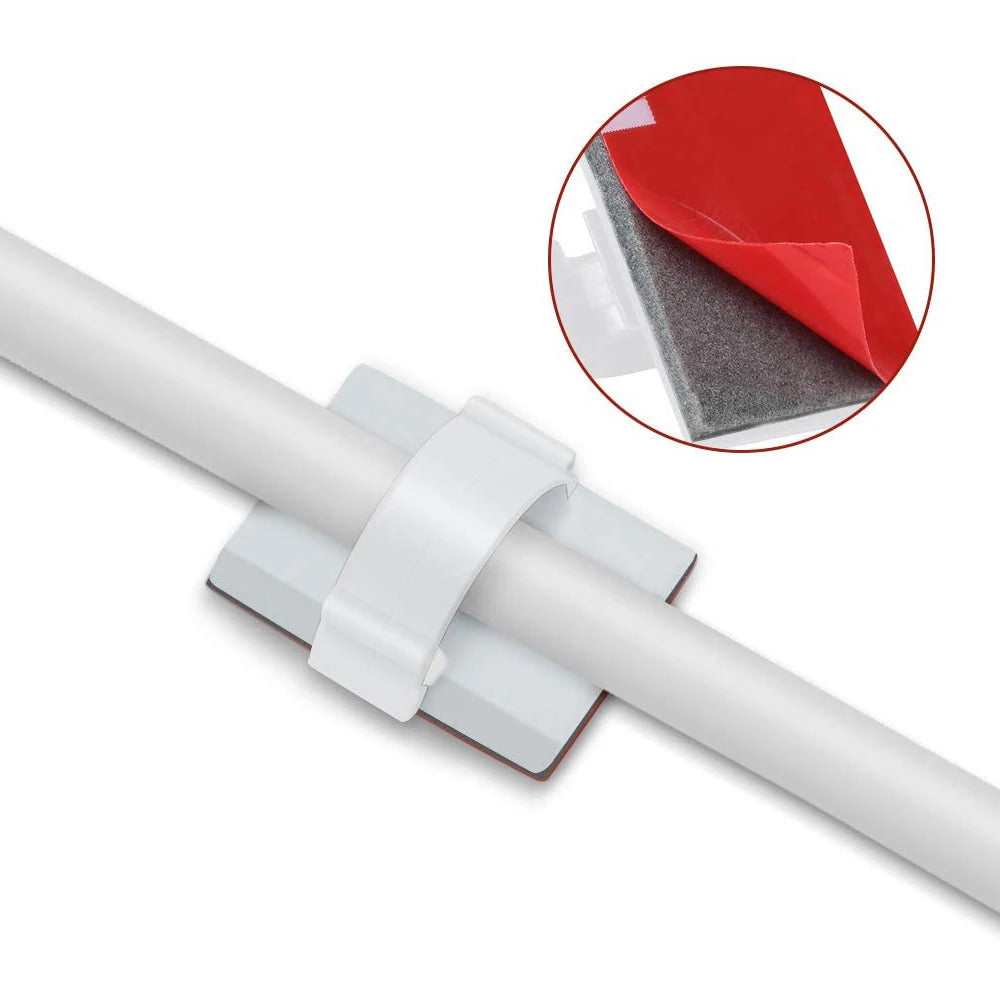 20PCS Cable Clips Flexible Cable Organizer Management USB Wire Winder Protector Cable Holder for PC Mouse Headphone Earphone