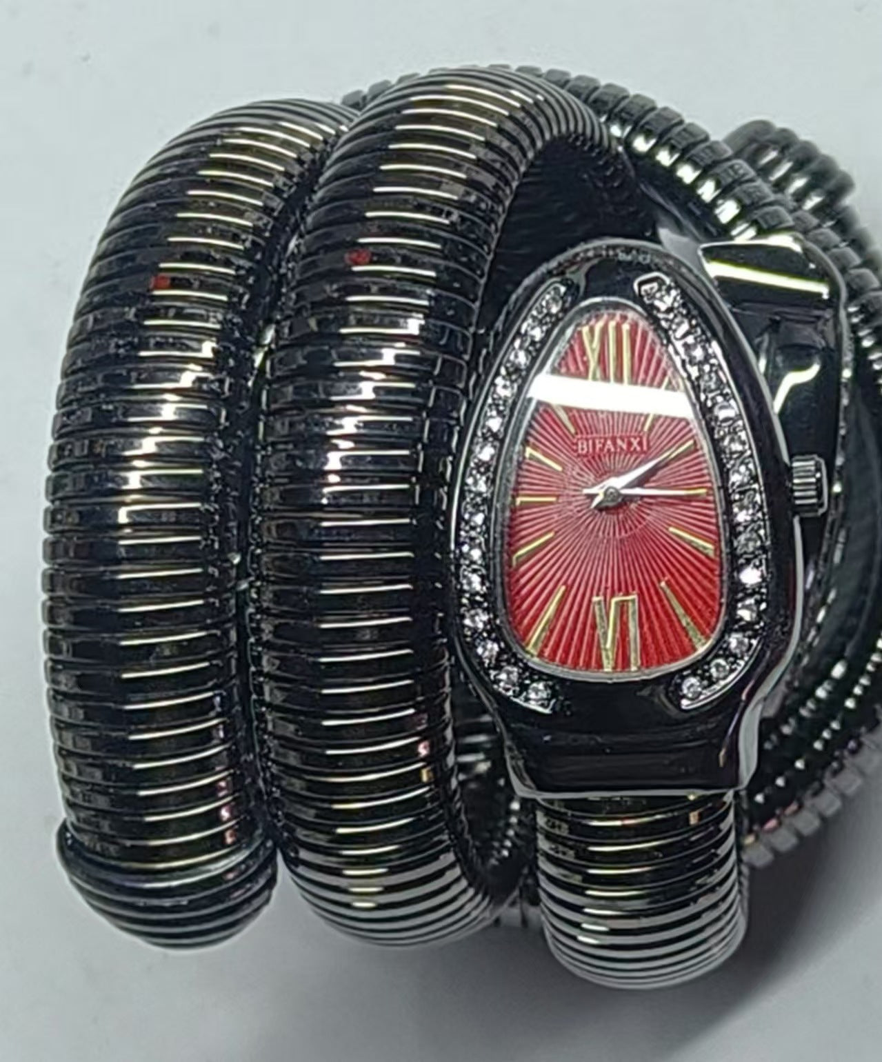 Bifanxi Cross-Border Snake Watch Women's Fashion Bangle Watch Creative Quartz Watch Personality Bangle Watch Wholesale