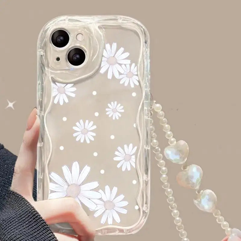 Fashion Butterfly Phone Case for Iphone 15 16 Pro Max 16e 11 12 13 14 Pro Max 16 Plus XR 13 Mini Cover with Heart Bracelet Chain