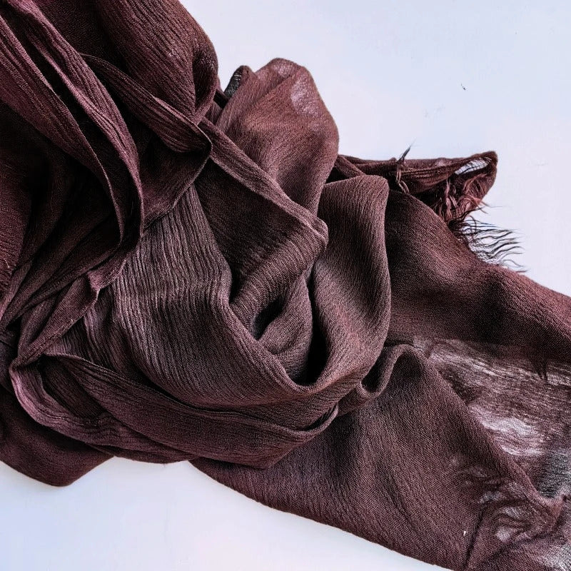 61 Colors Soft Cotton Viscose Scarf Rayon Material Muslim Hijab Mid Eastern Plain Solid Color Headscarf With Tassel