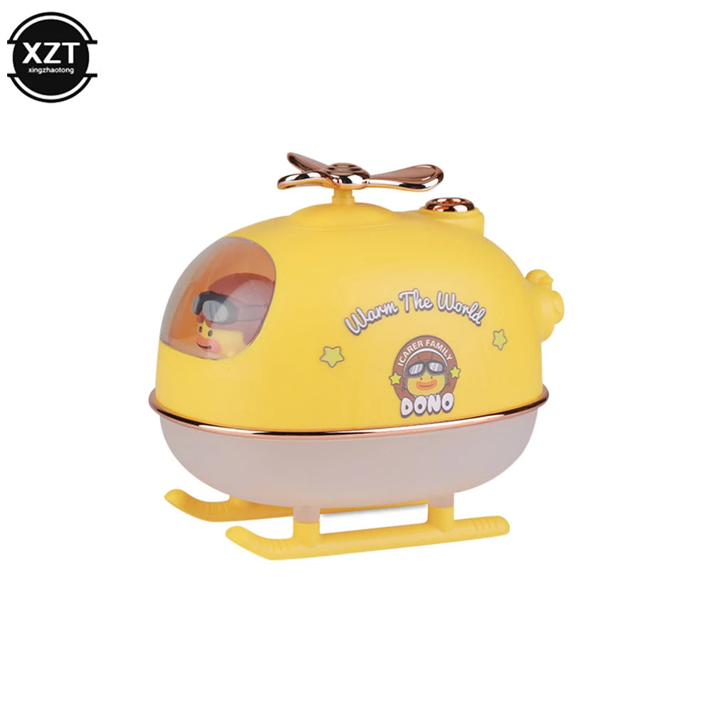 Creative Helicopter Mini Air Humidifier Office Home Room Aromatic Ultrasonic spray Cute Favorite Desktop Humidifier Aromatherapy