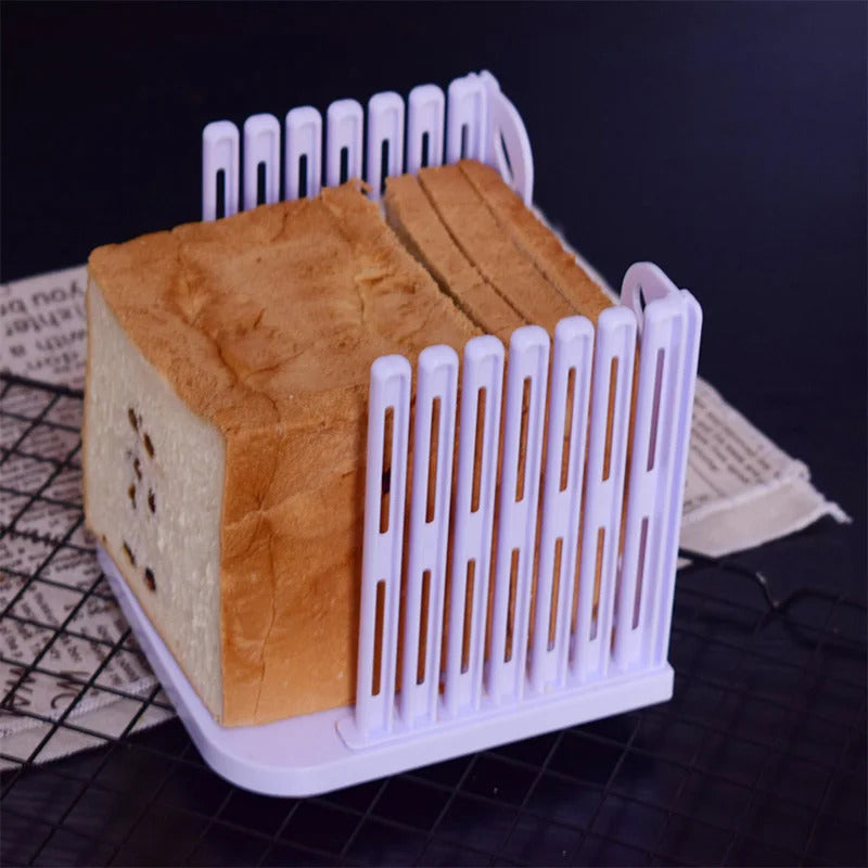 Adjustable Toast Slicer DIY Toast Loaf Slicing Machine Multifunctional Bread Cutting Guide Tool for Homemade Bread