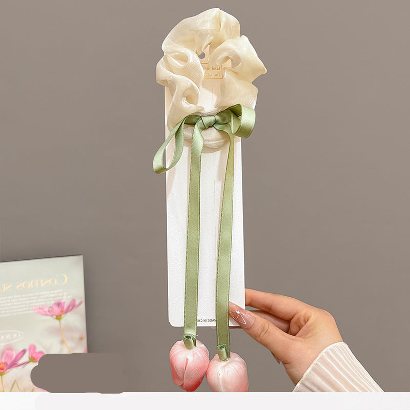 Dai People Dress up Seaside Vacation Plumeria Rubra Barrettes Travel Headdress for Taking Photos Flower Side Clip Small Size Fairy Hairpin