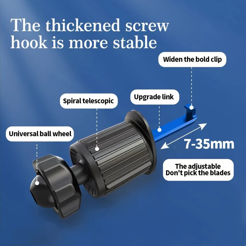 Car Air Outlet 360 Degrees Stable Compatible with Android/ Samsung/Apple /4-7 Inch Smartphones /Black