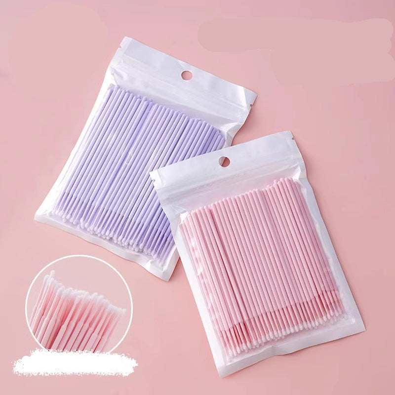 Nano Cotton Swab Makeup Special Changing the Makeup Eyeliner Remover Ultra-Fine Pointed Cotton Swab Eyelash Removal Eyelash Beauty Eyelash Tattoo Cleaning