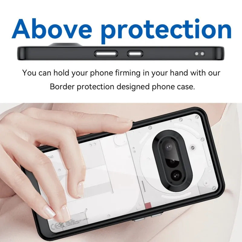 For Nothing Phone 3A Case Air Cushion Shockproof Clear Airbag Silicone TPU Back Cover Soft Case for Nothing Phone 3A phone cover