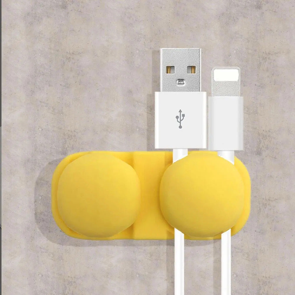 STONEGO Silicone USB Cable Organizer Cable Winder Desktop Tidy Management Clips Cable Holder for Mouse Headphone Wire Organizers