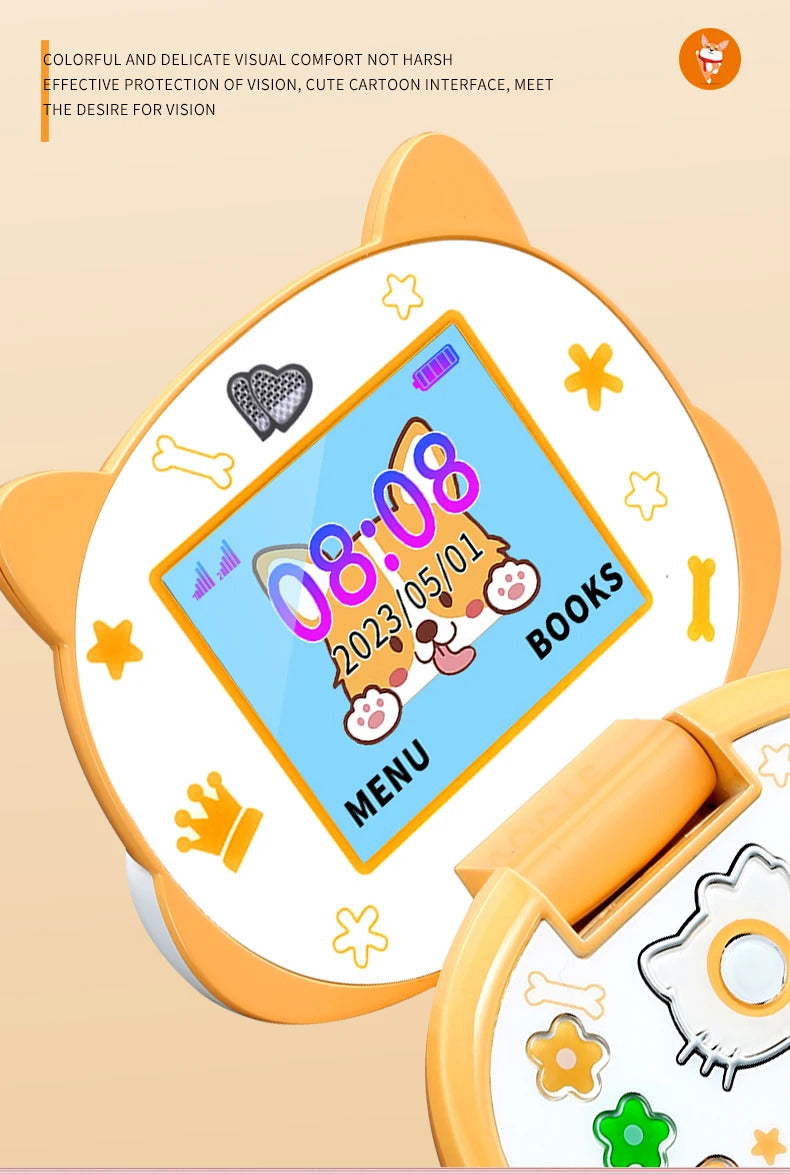 2023 New Cute Mini Koki Mobile Phone Flip Cartoon Kids Children Dual Sim 2G GSM Keyboard Botton MP3 Player Unlocked Cellphone