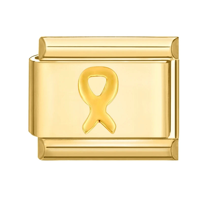 Fashion Pet Heart Flowers Sun Moon Zircon Gold Color Italian Charm Links Stainless Steel Fit 9mm Bracelet Jewelry DIY Making